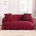 3 seater Turkey Elastic Sofa Cover maroon colour.