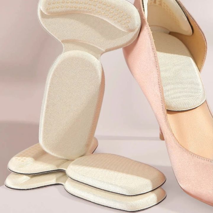 1%20Pair%20Women's%202%20IN%201%20Shoes%20Insoles%20Patch%20Heel%20Pads%20For%20Sport%20Shoes%20Adjustable%20Size%20Antiwear%20Feet%20Pad%20Protector%20-%20Image%202