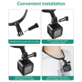 Adjustable Neck Mount Necklace Holder For GoPro Hero 12 11 10 9 8 7 6 5 4 Insta360 X2 X3 DJI Osmo Action Camera Accessories. 