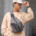 Shengxilu Men's Chest Bag Fashion Small Shoulder Bag Korean Simple Casual One Shoulder Crossbody Bag Outdoor Running Close-fitting Chest Bag. 