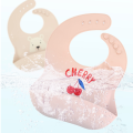 【LuckyBabyFans Store】Baby Silicone Bibs Adjustable Waterproof Bibs Cute Cartoon Toddler Saliva Pocket For Boys. 