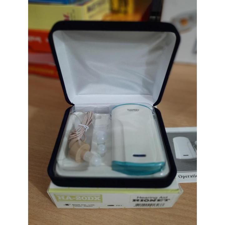 Rionet Pocket Corded Hearing Aid Adjustable Sound Amplifier Japan Made