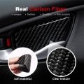 Car Carbon Fiber Door Wrist Trim Inner Door Handle Decoration Cover. 