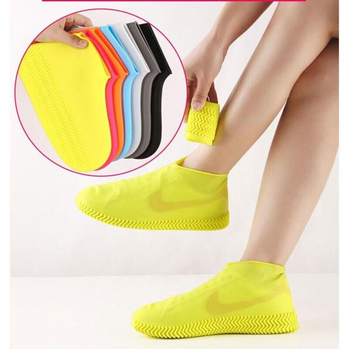 Waterproof Shoes Cover Rain, Waterproof Rain Boots Cover Anti Slip Washable Reusable for Family & Ladies & Men & Children
