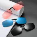 1PCS Detachable Lens Driving Metal Polarized Clip on UV400 Sunglasses Car Driver Goggles Night Glasses.