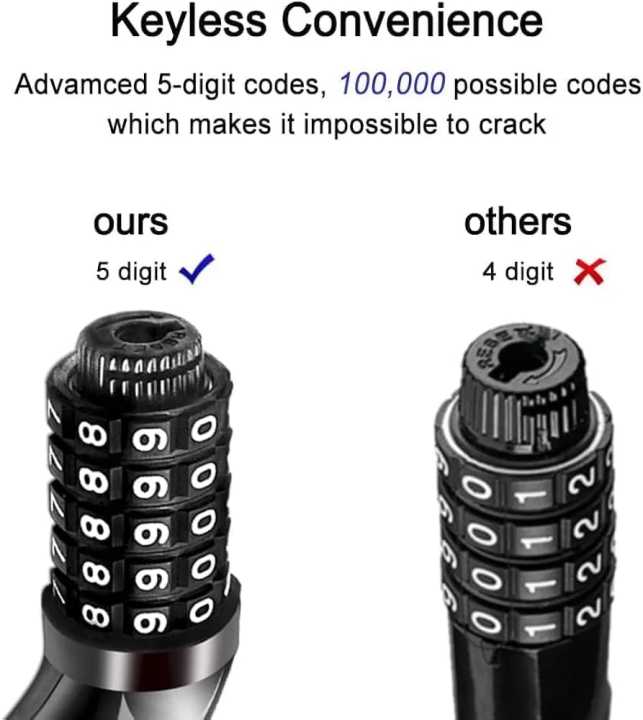 Bicycle%20Lock%20with%205-Digit%20Code,%201.2%20m/4%20ft%20Bicycle%20Lock%20Combination%20Cable%20Lock%20Lightweight%20&%20Security%20Bike%20Chain%20Lock%20for%20Bicycle,%20Mountain%20Bike%20(Black)%20-%20Image%202