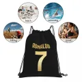 CR7 Cristiano Ronaldo Backpacks Casual Portable Drawstring Bags Drawstring Bundle Pocket Shoes Bag Book Bags For Travel Students. 