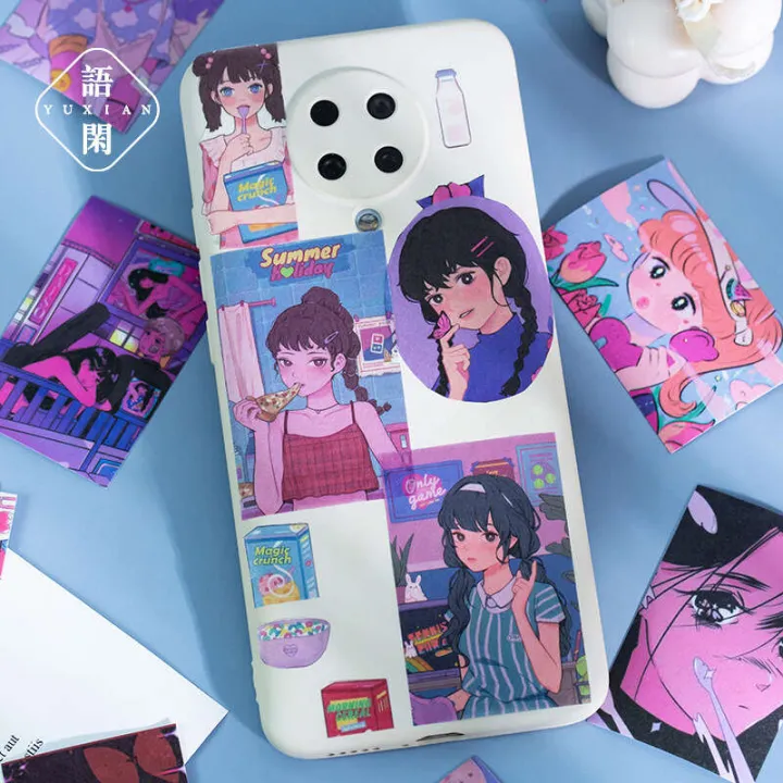 Yuxian%20Sticker%20Book%20Midnight%20Sweetheart%20Series%20Romantic%20Girl%20Handheld%20DIY%20Material%20Decorative%20Stickers%2050%20sheets%20in%206%20styles%20-%20Image%203