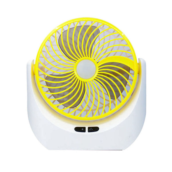 Lithium rechargeable mini table fan with LED light -1880