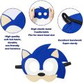 12PCS Sonic Mask Game Party Decoration Set Children Felt Mask Kids Sonic The Hedgehog Boys Girls Birthday Halloween Accessories. 