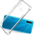 For Oppo Realme C3 Transparent 6D Crystal silicone Bumper case antiShock corner Clear back cover - Phone Back Cover. 