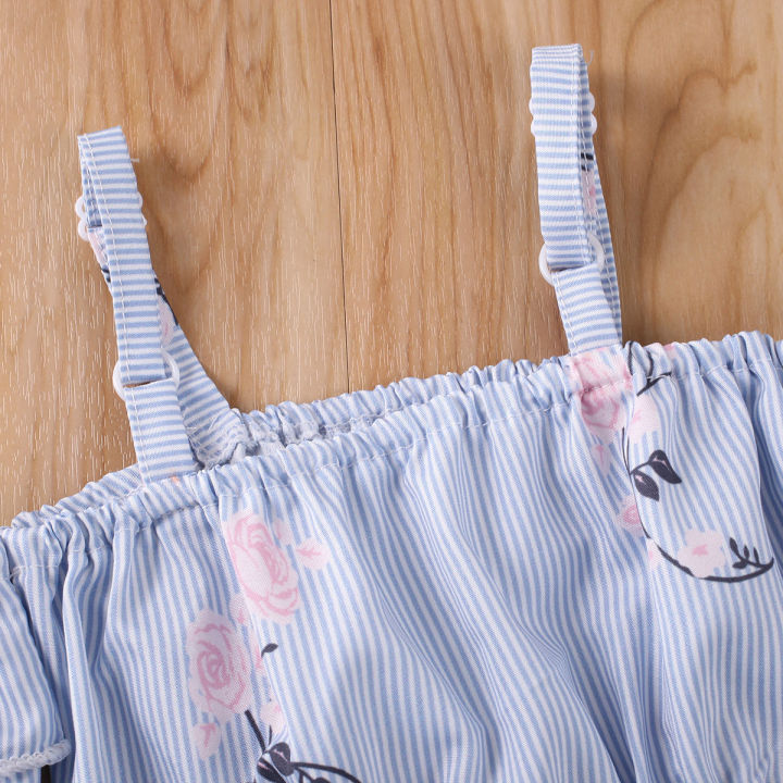 2PCS%20Baby%20Girls%20Off%20Shoulder%20T-shirts%20Tops+%20Denim%20Shorts%20Outfits%20AU%20-%20Image%208