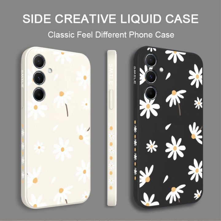 A55%20Elegant%20Daisy%20Silicone%20Phone%20Case%20For%20Samsung%20A55%20A54%20A35%20A34%20A24%20A15%20A14%20A05S%20A04S%20M14%20Thin%20shatterproof%20Back%20Cover%20-%20Image%204