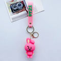 Cute BT21 Cartoon Fashion Keychains Bag Charm Strap TinyTAN Accessories Pendant Jewelry Birthday Gift.
