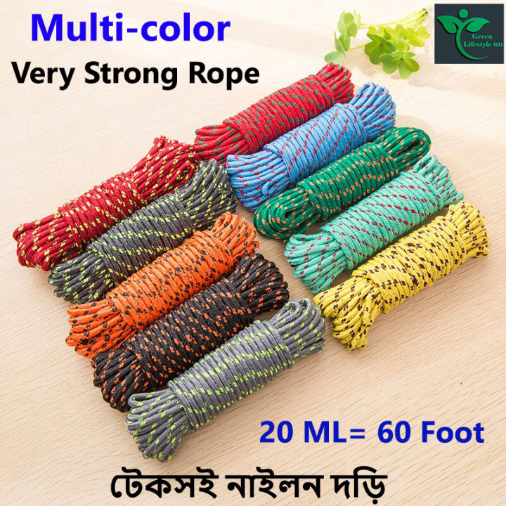 Multicolor%20Rope/Dori%2050%20Feet%20Nylon%20Windproof%20Slip%20Clothesline%20-%20Hanger%20-%20cloth%20hanger%20-%20Image%202