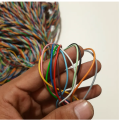 1 Yard of 12 Color Ship Cable Pure Copper 1 gauge. 