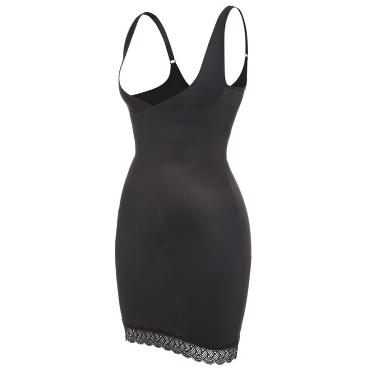 Shapewear%20Slip%20Dress%20for%20Women%20Tummy%20Control%20Camisole%20Full%20Slip%20Under%20Dress%20with%20Lace%20Seamless%20Slimming%20Body%20Shaper%20Long%20Cami%20-%20Image%207
