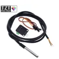 【YIYANGMAOYI111】Temperature Sensor Module Kit Waterproof 100CM Digital Sensor Steel Probe Terminal Adapter For Arduino. 