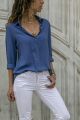 Women Fashion V Neck Button Work Office Blouse Shirt Female Chiffon Blouse. 