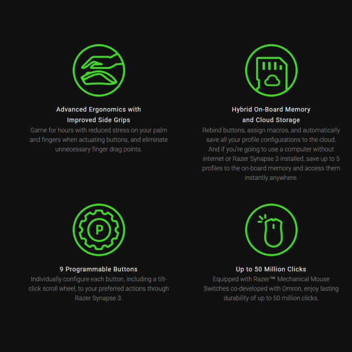 Razer%20Mamba%20Elite%20Wired%20Gaming%20Mouse%20Chroma%20Lighting%2016000%20DPI%205G%20Optical%20Sensor%209%20Programmable%20Buttons%20Ergonomic%20Design%20-%20Image%205