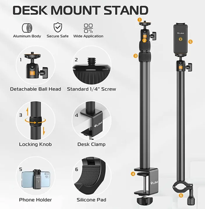 New!%20Overhead%20Desk%20Mount%20Stand%20For%20DSLR,%20DSLR%20&%20Ring%20Lights%20(Ulanzi%20VIJIM-LS02)%20-%20Image%205