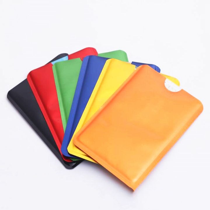 10pcs%20Colorful%20Anti%20Rfid%20Wallet%20Blocking%20Reader%20Lock%20Id%20Bank%20Card%20Holder%20Case%20Protection%20Metal%20Credit%20NFC%20Holder%20Aluminium%20-%20Image%205