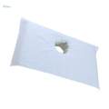 3x Cotton Spa Massage Table Cover Beauty Slaon Bed Face Hole Towel White. 
