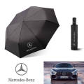 umbrella for Mercedes Benz men's original super umbrella rainstorm wind proof double long handle umbrella original Mercedes Benz umbrella.