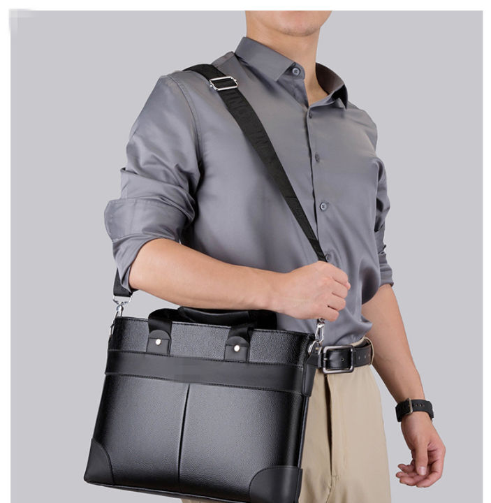 New%20Trendy%20Men's%20Briefcase%20Business%20Commuting%20Simple%20Atmosphere%20Computer%20Bag%20Business%20Trip%20Document%20Bag%20Wholesale%20-%20Image%207