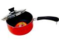 Premium Non-Stick Milk Pot - 18.5cm - Red. 