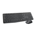 Logitech MK235 Wireless Keyboard and Mouse Combo for Windows, 2.4 GHz Wireless Unifying USB Receiver, 15 FN Keys, Long Battery Life, Compatible with PC, Laptop.