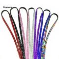 Papuacu 1 Pc Women Luxury Rhinestone Bling Badge ID Key Holder Lanyard Strap. 
