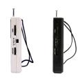 R-218 AM/FM/TV Radio Sound Pocket Receiver with Built-In Speaker Portable Radio FM:76.0-108.0MHz Internet Radio. 