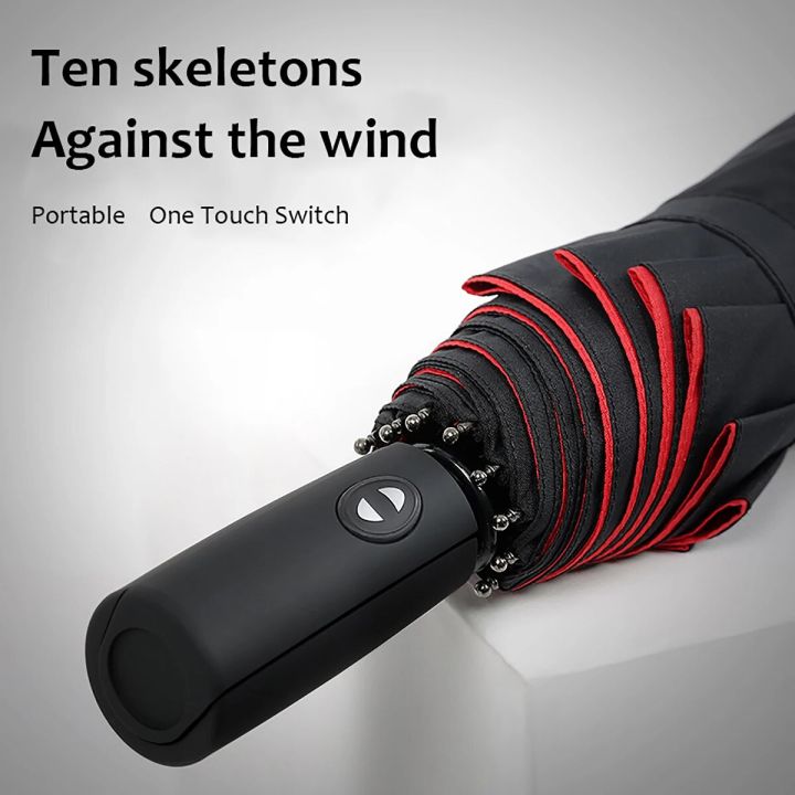 Automatic%20Umbrella%20Long%20Handle%20Extra%20Large%20Double%20Three%20Four%20Female%20Black%20Rubber%20Sun%20Protection%20Double%20Layer%20Wind%20Resistant%20Male%20-%20Image%205