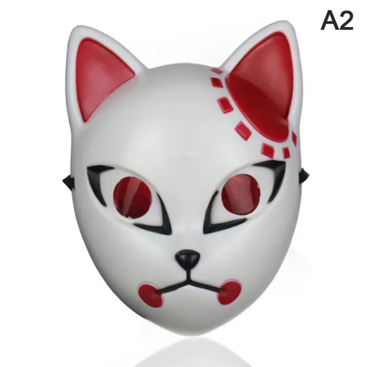 Japanese%20Anime%20Demon%20Slayer%20Cosplay%20Mask%20Rabbit%20True%20Rice%20Half%20Face%20Fox%20Mask%20-%20Image%202