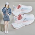 Casual Women's Shoes Wholesale Sneakers Women's Fashion Trend Fashion Fly Woven Face Breathable Women's Lightweight Sports Women's Shoes. 