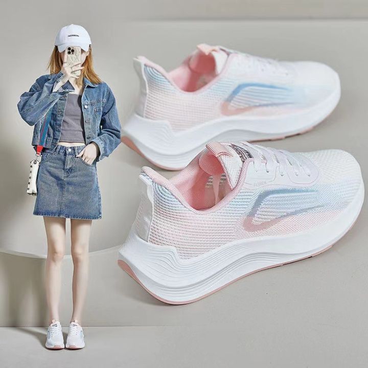 Casual%20Women's%20Shoes%20Wholesale%20Sneakers%20Women's%20Fashion%20Trend%20Fashion%20Fly%20Woven%20Face%20Breathable%20Women's%20Lightweight%20Sports%20Women's%20Shoes%20-%20Image%202
