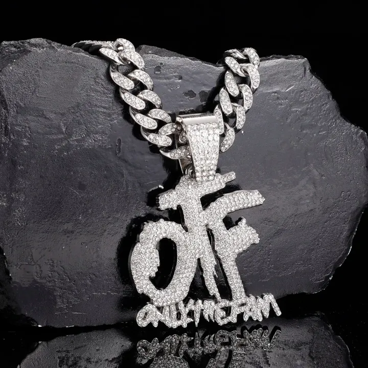Iced%20out%20OTF%20Pendant%20Necklace%20with%20Cuban%20Link%20Chain%20for%20Men%20Women%20,Rapper%20Jewelry%20Accessories%20-%20Image%203