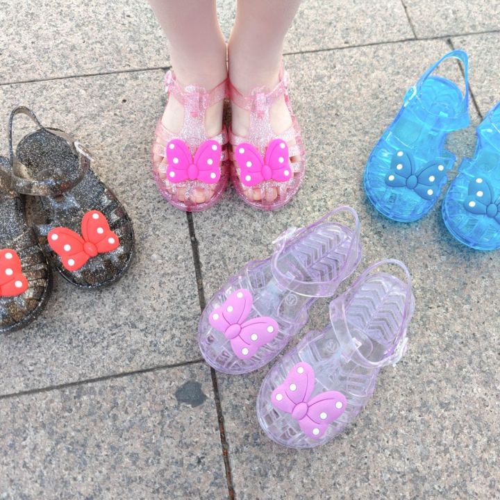Summer%20Internet%20Hot%20New%20Girls'%20Sandals%20Closed%20Toe%20Jelly%20Roman%20Children%20Toddler%20Polka%20Dot%20Bow%20Princess%20Beach%20Shoes%20-%20Image%206