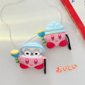Kirby AirPods pro Applicable to Apple Bluetooth Wireless Earphone Case 1/2/3 Generation Cartoon Silicone Case. 