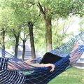 Normal Quality Long Dolna. Hammocks Hanging Rope bed for people of all ages ( Multicolor ). 