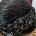 Daily Six Strand Wig Headband Wide Simple Female Hairbands Twist Braided Hair Hoop Daily Retro Wash Face Headdress.