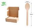 100 Piece Disposable Wooden Spoon, Compostable and Biodegradable One-Time Cutlery. 