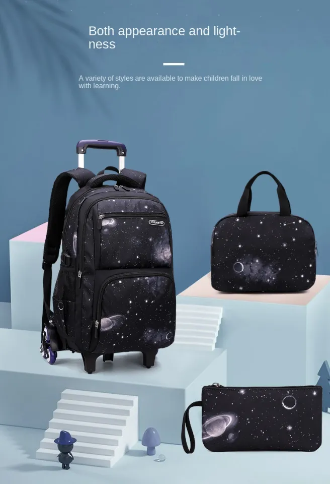 Children Rolling School Backpacks 2/6/big Wheels D... - Vicedeal