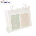Double-sided Photo Display Stand Compact Acrylic Flip-up Mini Photo Album Showcase Memories with 34/68 Pockets Perfect Tabletop Picture Display Stand Photo Display Stand.