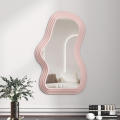 Frameless Wall Mirror Stylish Rectangular Wall-Mounted Bedroom Mirror Lightweight Kawaii Bathroom Mirror for Home Decor Living Room Accessory Beauty Routine Interior Design Housewarming Gift.
