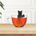 Reusable Tea Strainer Cute Silicone Cat Tea Infuser Easy Brewing Dishwasr Safe rle Strainer for Loose Leaf Tea Perfect Kitcn cessory Silicone Tea Infuser. 