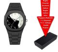Arabic Watch Waterproof Men's Quartz Watch Black PC Plastic watch for men - Aura Arabic Watch - Black. 