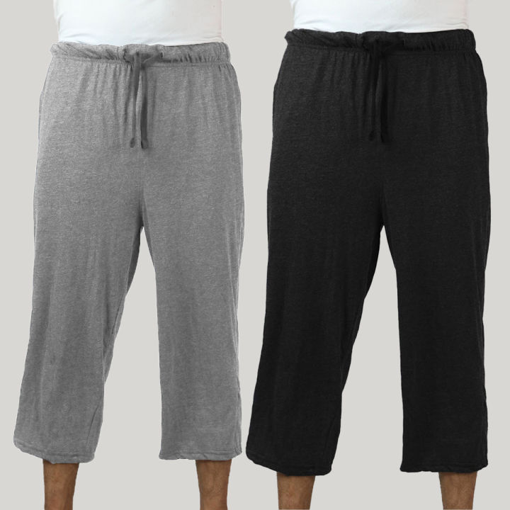 Combo - 2pcs Three Quarter Cotton Pant (Genji Fabric) for Men/Women