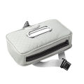 LI Car Tissue Holder PU Leather Backseat Tissue Case With Adjustable Strap Wipes Dispenser Interior Parts. 